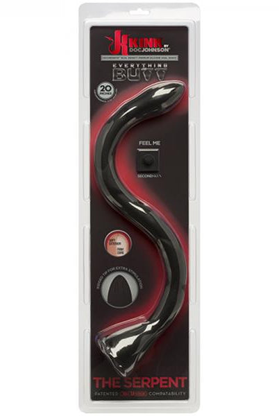 Kink The Serpent Anal Snake 20 inches Silicone Black - ACME Pleasure