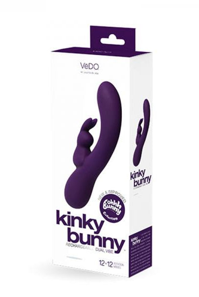 Kinky Bunny Rechargeable Rabbit Vibrator Deep Purple - ACME Pleasure