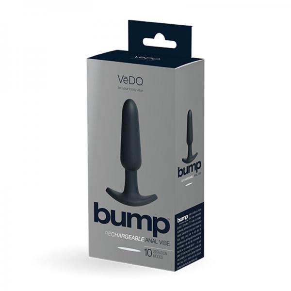 Vedo Bump Rechargeable Anal Vibe - Just Black - ACME Pleasure