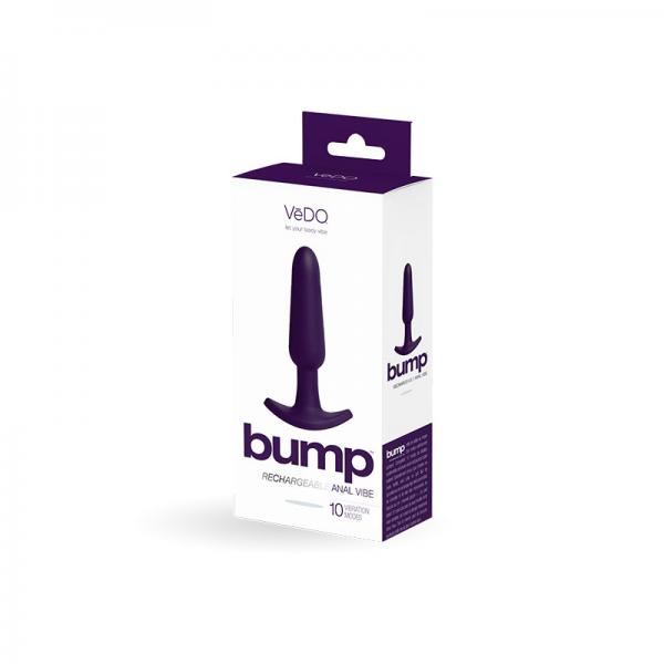 Vedo Bump Rechargeable Anal Vibe - Deep Purple - ACME Pleasure