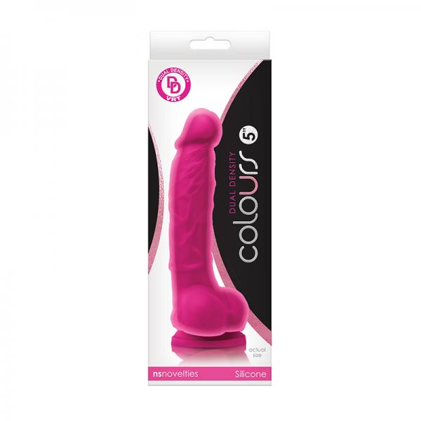 Colours Dual Density 5in Pink - ACME Pleasure