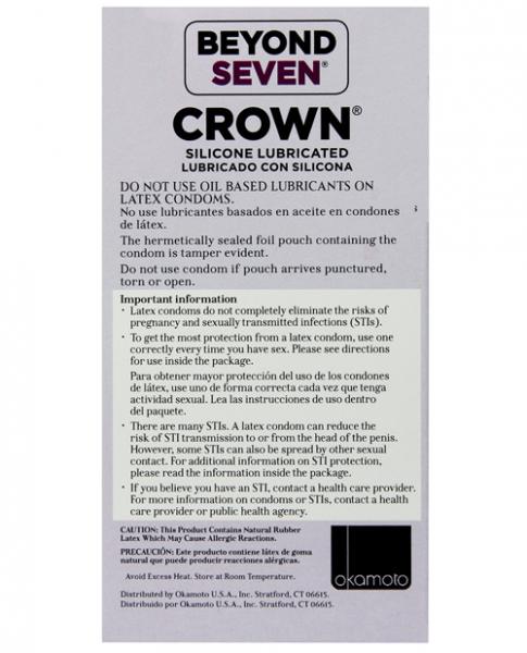 Crown Super Thin Latex Condoms Lubricated 12 Pack - ACME Pleasure