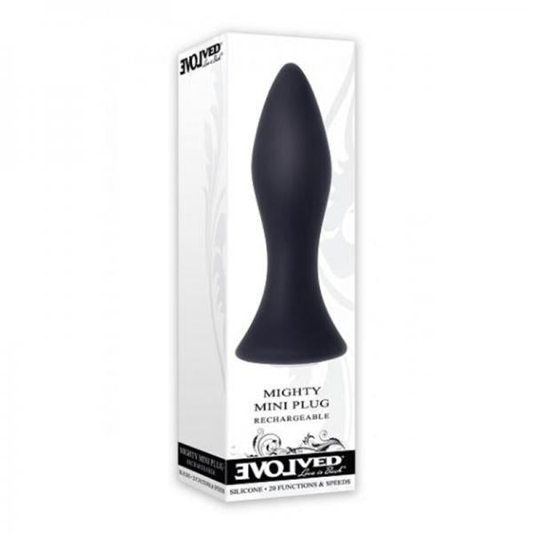 Mighty Mini Butt Plug Rechargeable Black Vibrator - ACME Pleasure