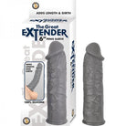 The Great Extender 6 inches Penis Sleeve Gray - ACME Pleasure