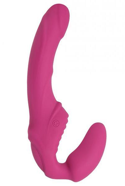 A&e Eve's Vibrating Strapless Strap On Dual Motors 9 Function Usb Rechargeable Cord Included Silicon - ACME Pleasure