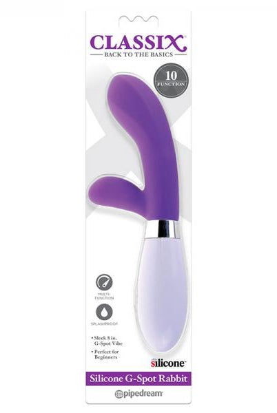 Classix Silicone G-Spot Rabbit Style Vibrator Purple - ACME Pleasure