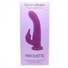 Femmefunn Pirouette Purple Rabbit Vibrator - ACME Pleasure