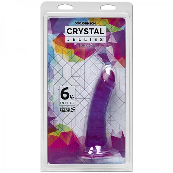 Crystal Jellies - 6.5in Slim Dong Purple - ACME Pleasure