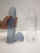 Crystal Jellies Ballsy Cock 8.75 inches Clear Dildo - ACME Pleasure