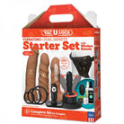 Vac-U-lock Vibrating Dual Density Starter Set with Wireless Remote - Tan - ACME Pleasure