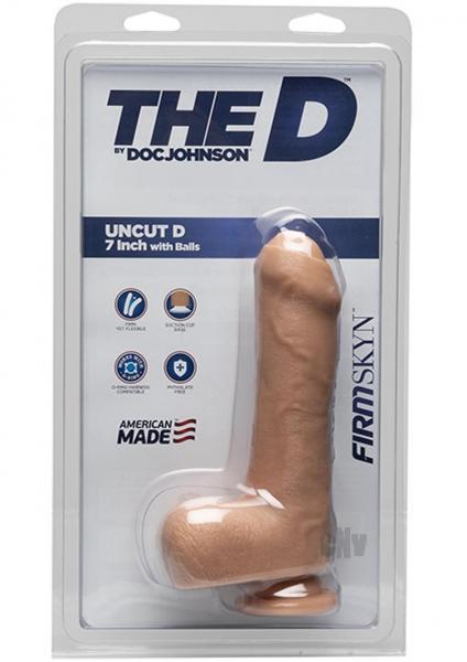 The D Uncut D 7in With Balls Firmskyn - Beige - ACME Pleasure