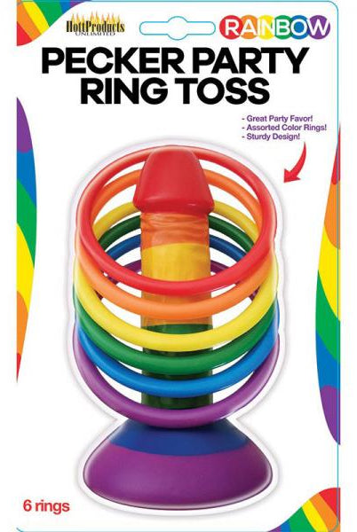 Rainbow Pecker Party Ring Toss Game 6 Rings - ACME Pleasure