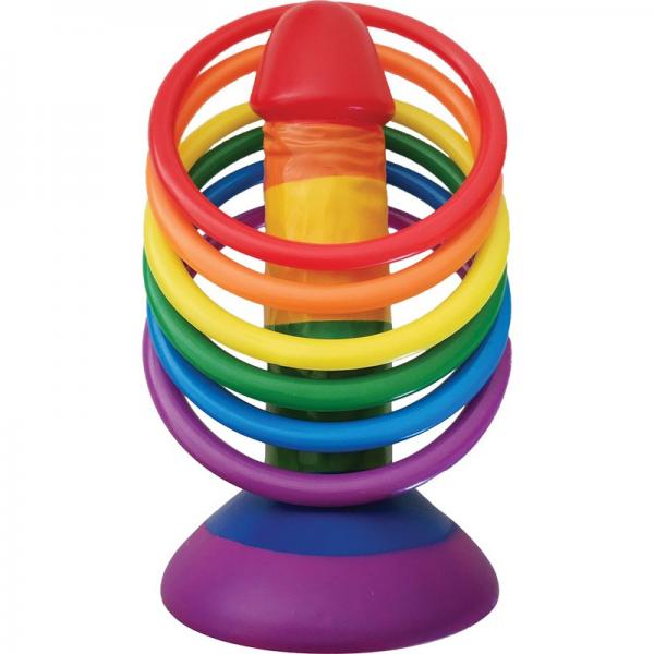 Rainbow Pecker Party Ring Toss Game 6 Rings - ACME Pleasure
