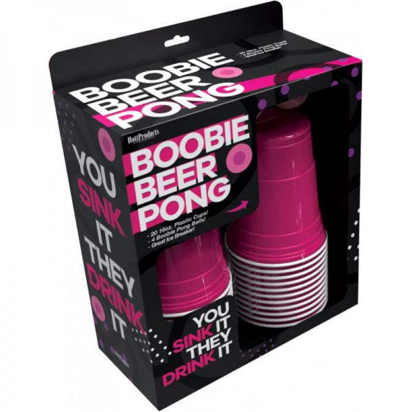 Boobie Beer Pong Boxed Set With Cups & Boobie Balls - ACME Pleasure