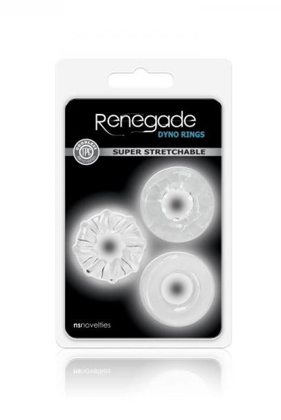 Renegade Dyno Rings Clear 3 Pack - ACME Pleasure