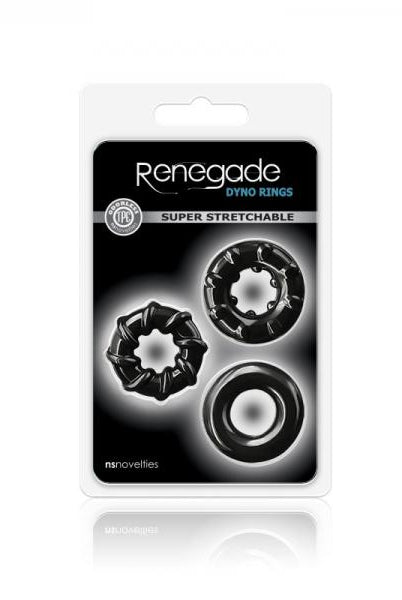 Renegade Dyno Rings Black 3 Pack - ACME Pleasure
