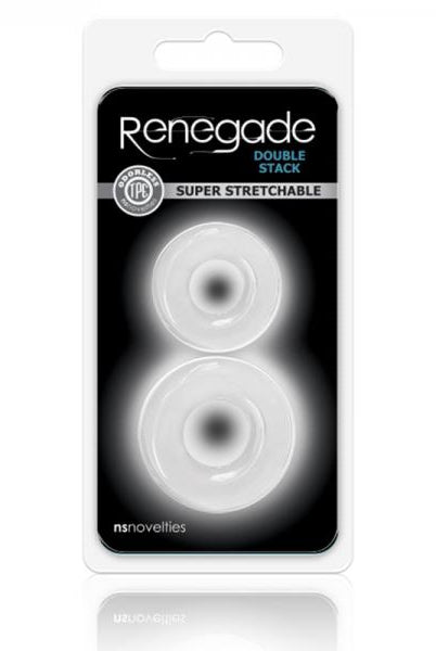 Renegade Double Stack Clear Cock Rings - ACME Pleasure