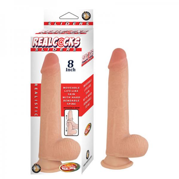 Realcocks Sliders 8 inches Realistic Dildo Beige - ACME Pleasure