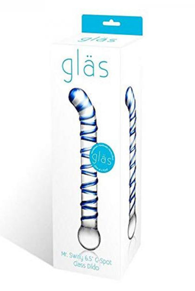 Mr.  Swirl 6.5in Glass Glass Dildo - ACME Pleasure