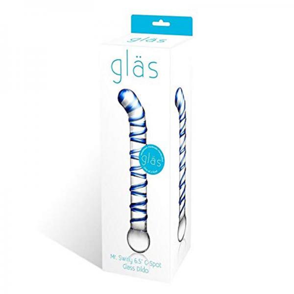 Mr.  Swirl 6.5in Glass Glass Dildo - ACME Pleasure