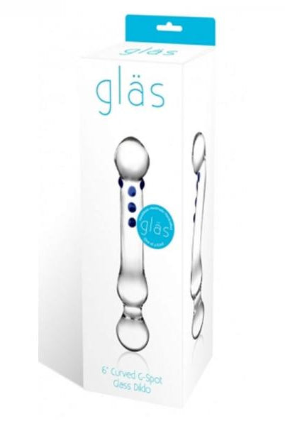 Glas 6in Curved G-spot Glas Dildo - ACME Pleasure