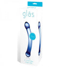 Glas 6 inches Curved Glass G-Spot Dildo Blue - ACME Pleasure