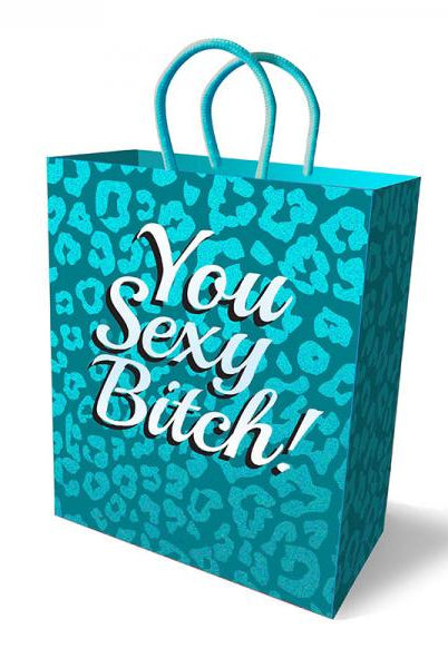 You Sexy Bitch Gift Bag Teal Blue 10 inches - ACME Pleasure