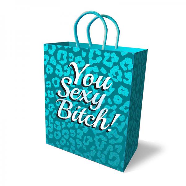 You Sexy Bitch Gift Bag Teal Blue 10 inches - ACME Pleasure