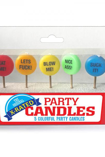 X-Rated Party Candles 5 Colorful  Candles - ACME Pleasure