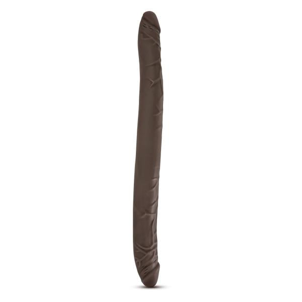 Dr Skin 16 inches Double Dildo Chocolate Brown - ACME Pleasure