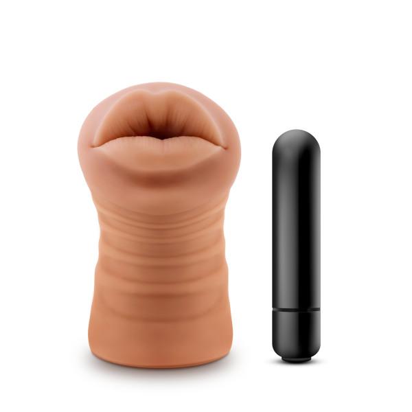 M For Men Isabella Mocha Tan Mouth Stroker - ACME Pleasure