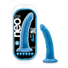 Neo Elite - 7.5in Silicone Dual Density Cock - Neon Blue - ACME Pleasure