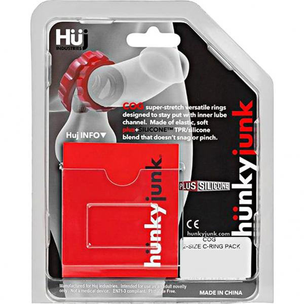 Hunkyjunk Cog 2 Size C-ring, Pack, Cobalt / Tar - ACME Pleasure