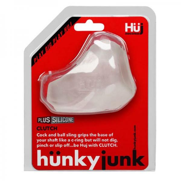 Hunkyjunk Clutch Cock & Ball Sling Ice Clear - ACME Pleasure