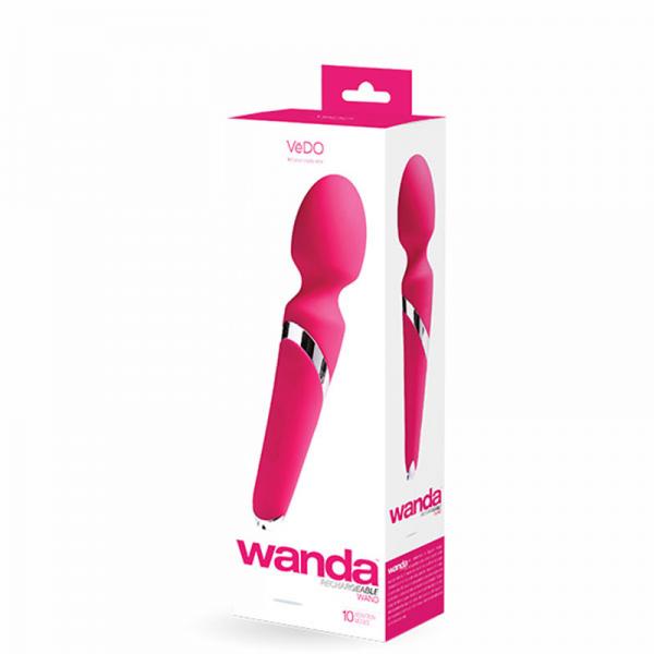 Vedo Wanda Rechargeable Wand Vibe - Foxy Pink - ACME Pleasure