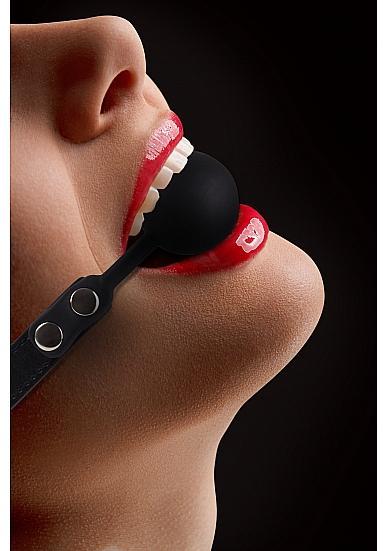 Ouch Silicone Ball Gag Black O/S - ACME Pleasure