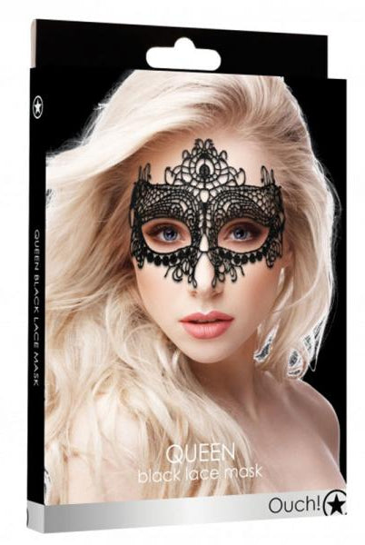 Ouch Queen Black Lace Mask Black O/S - ACME Pleasure