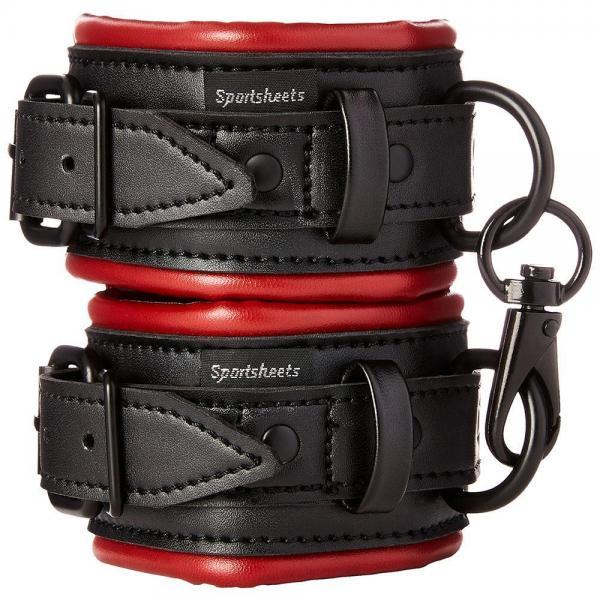 Sportsheets Saffron Handcuffs Black Red - ACME Pleasure