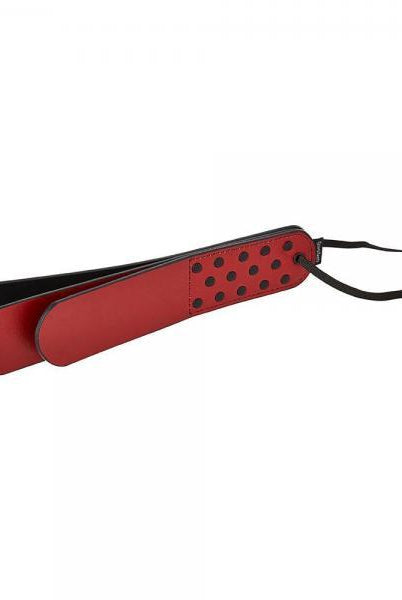 Sportsheets Saffron Layer Paddle Black Red - ACME Pleasure
