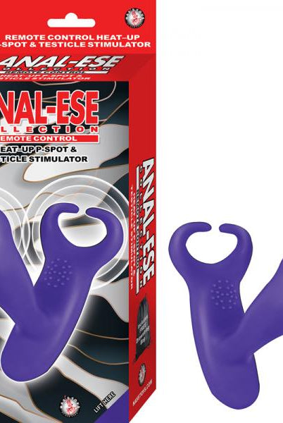 Anal-ese Collection Remote Control Heat-up P-spot & Testicle Stimulator Purple - ACME Pleasure
