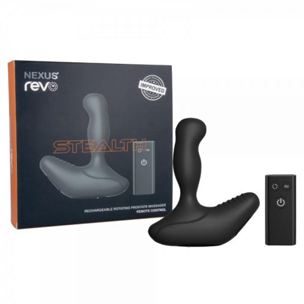 Nexus Revo Stealth Remote Control Rotating Prostate Massager - Black - ACME Pleasure