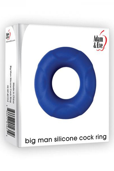 A&e Big Man Silicone Cock Ring Blue - ACME Pleasure
