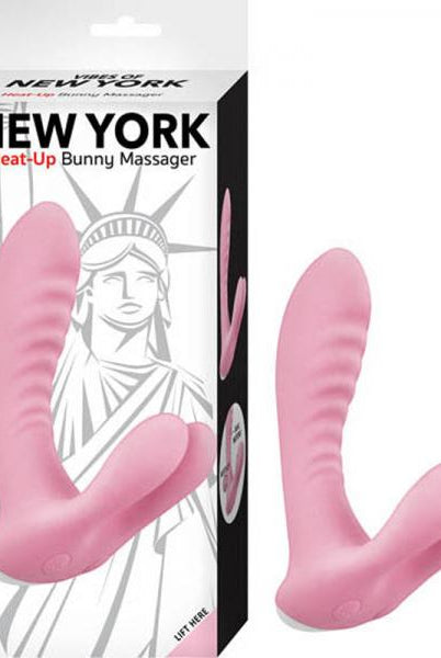 Vibes Of New York Heat-up Bunny Massager Pink - ACME Pleasure