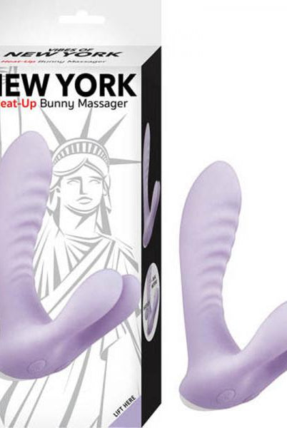 Vibes Of New York Heat-up Bunny Massager Lavender - ACME Pleasure
