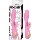 Vibes Of New York Ribbed Suction Massager Pink - ACME Pleasure