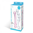 Double Pleasure Glas Dildo Set 2pc - ACME Pleasure