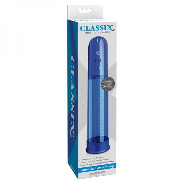 Classix Auto-vac Power Pump Blue - ACME Pleasure