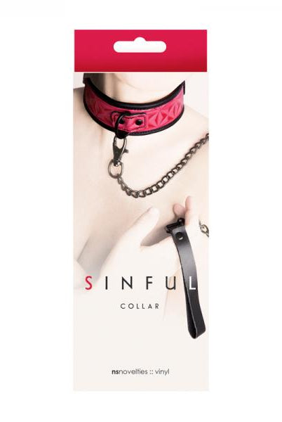 Sinful 1in Collar Pink - ACME Pleasure