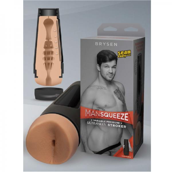 Man Squeeze Pierce Paris Ultraskyn Stroker Ass Vanilla - ACME Pleasure