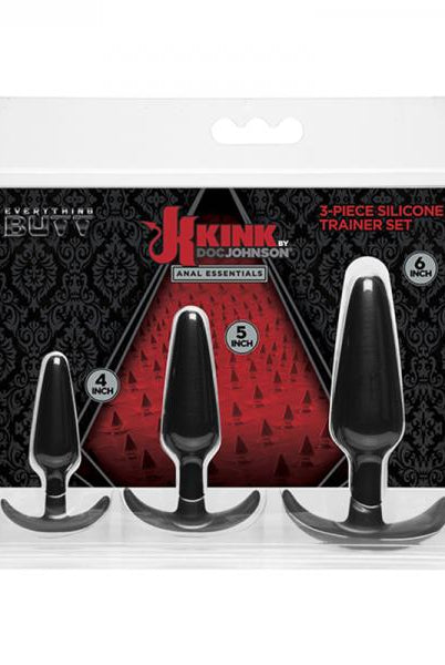Kink By Doc Johnson Anal Essentials 3-piece Silicone Trainer Set - ACME Pleasure